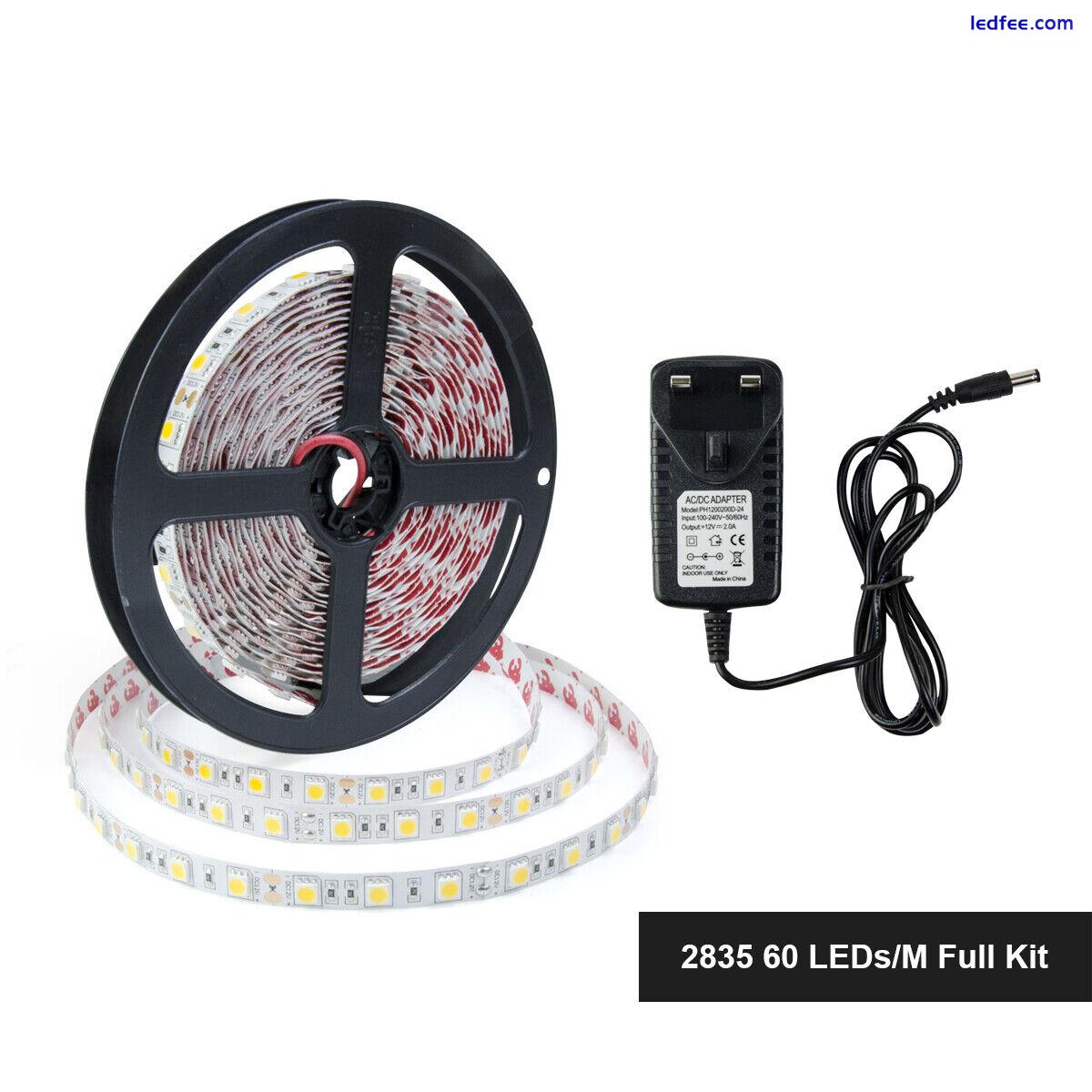 LED Strip Lights 5M 12V SMD 2835 60 LEDs/M 120 LEDs/M IP20 Indoor Flexible Tape 1 