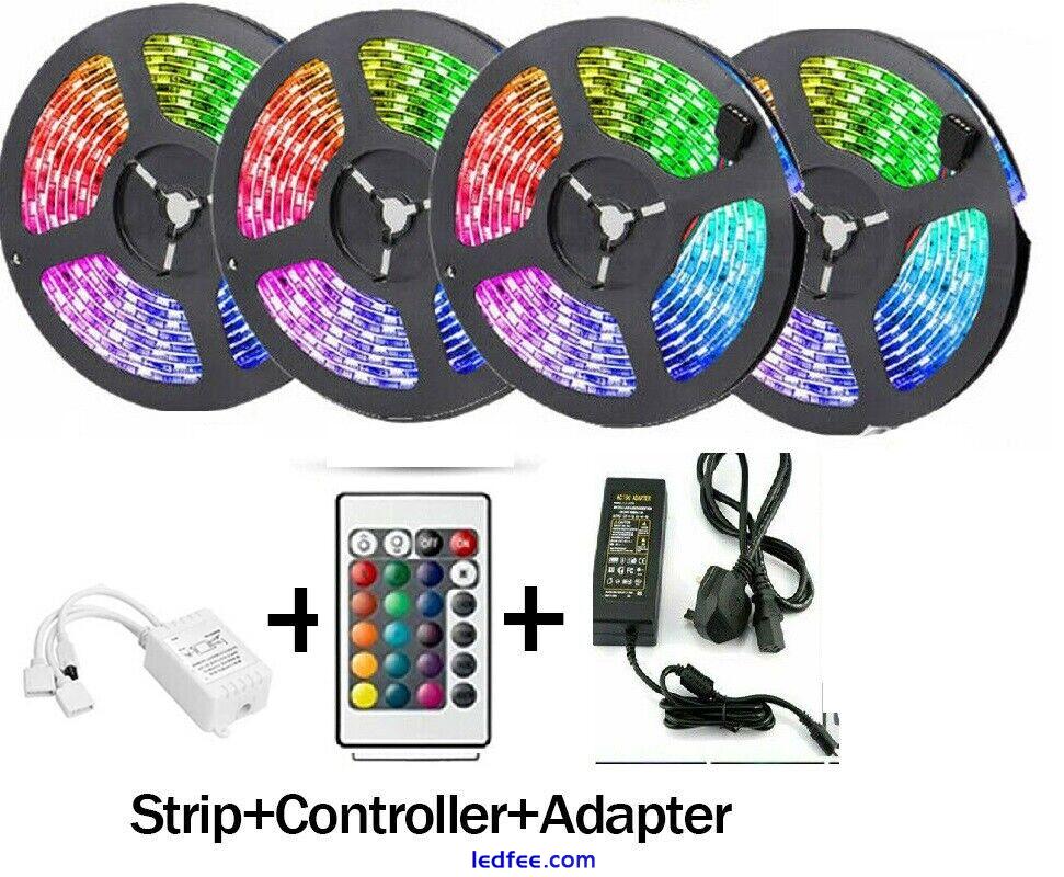 5050 RGB 5M - 20M LED STRIP LIGHTS COLOUR CHANGING UNDER CABINET LIGHTING 9 