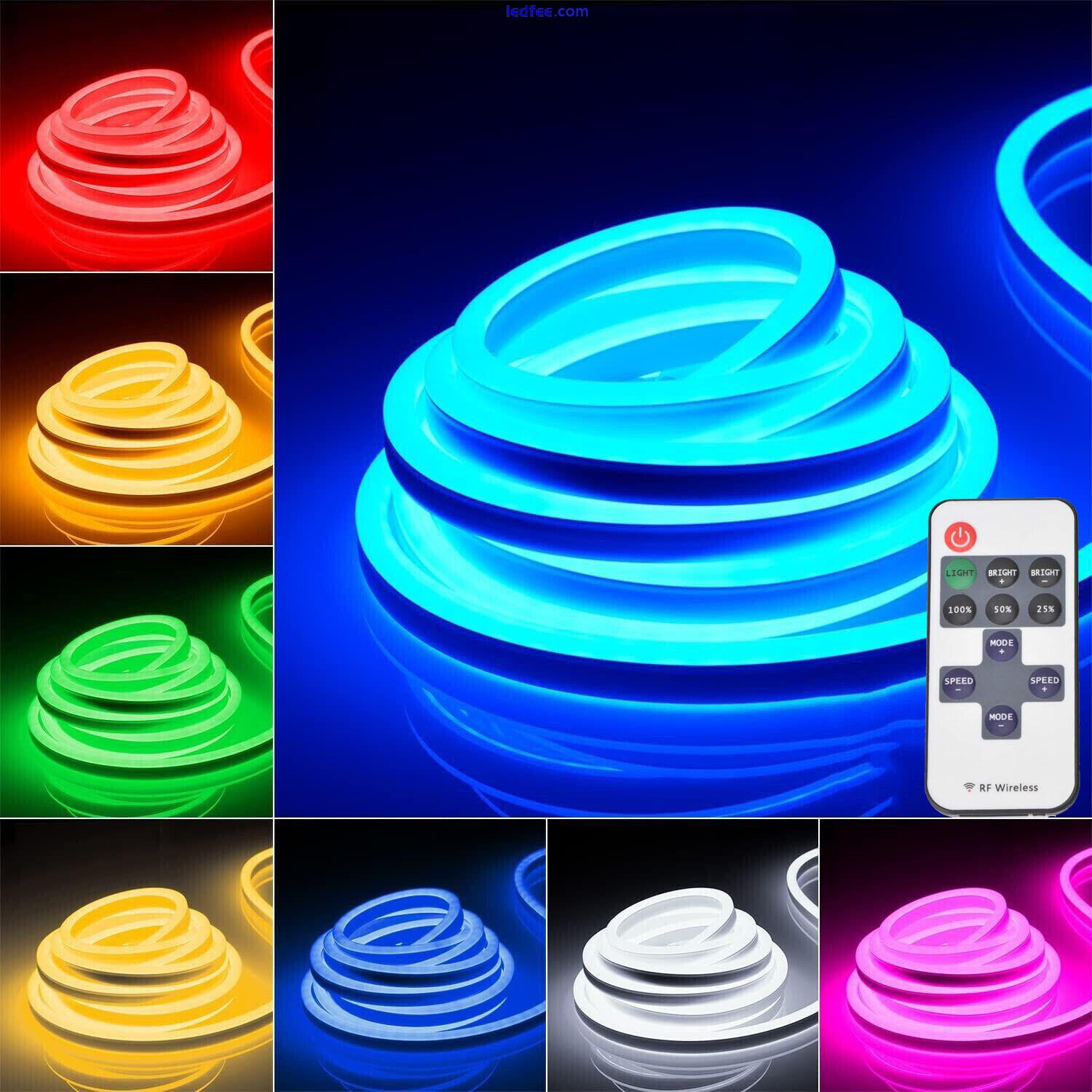 LED Strip Lights Flexible Neon Flex Rope Lights Waterproof Outdoor Lighting 12V 0 