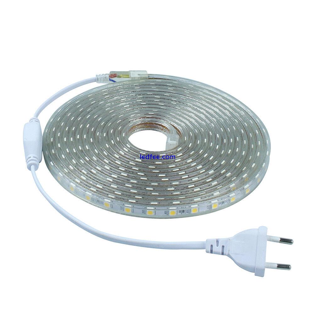 LED Strip lights 220V 1M-20M 5050 60leds/m Flexible tape rope Light Waterproof 0 