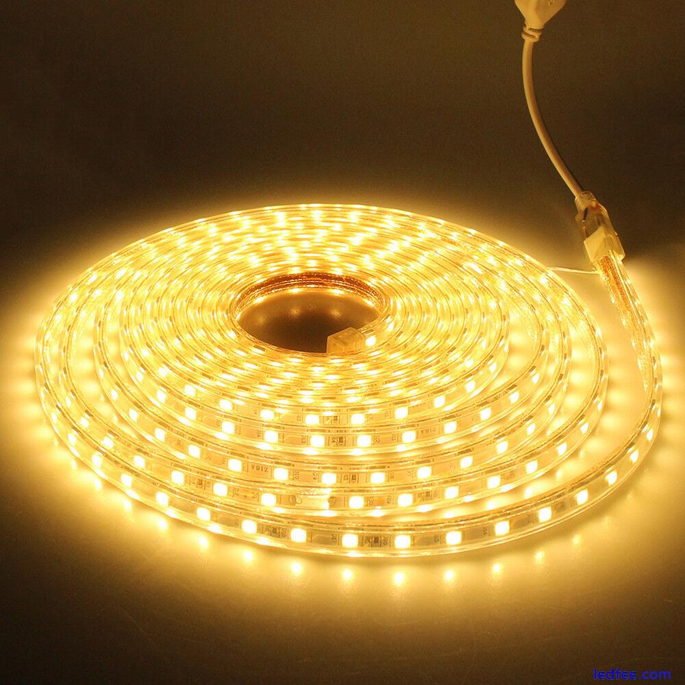 LED Strip lights 220V 1M-20M 5050 60leds/m Flexible tape rope Light Waterproof 5 