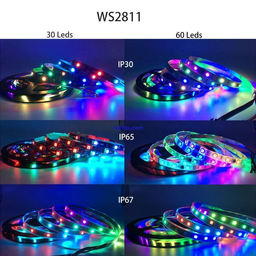 WS2812B Ws2811 WS2813 WS2815 Smart RGB Addressable Pixel Led Strip Light 5/12V 3 