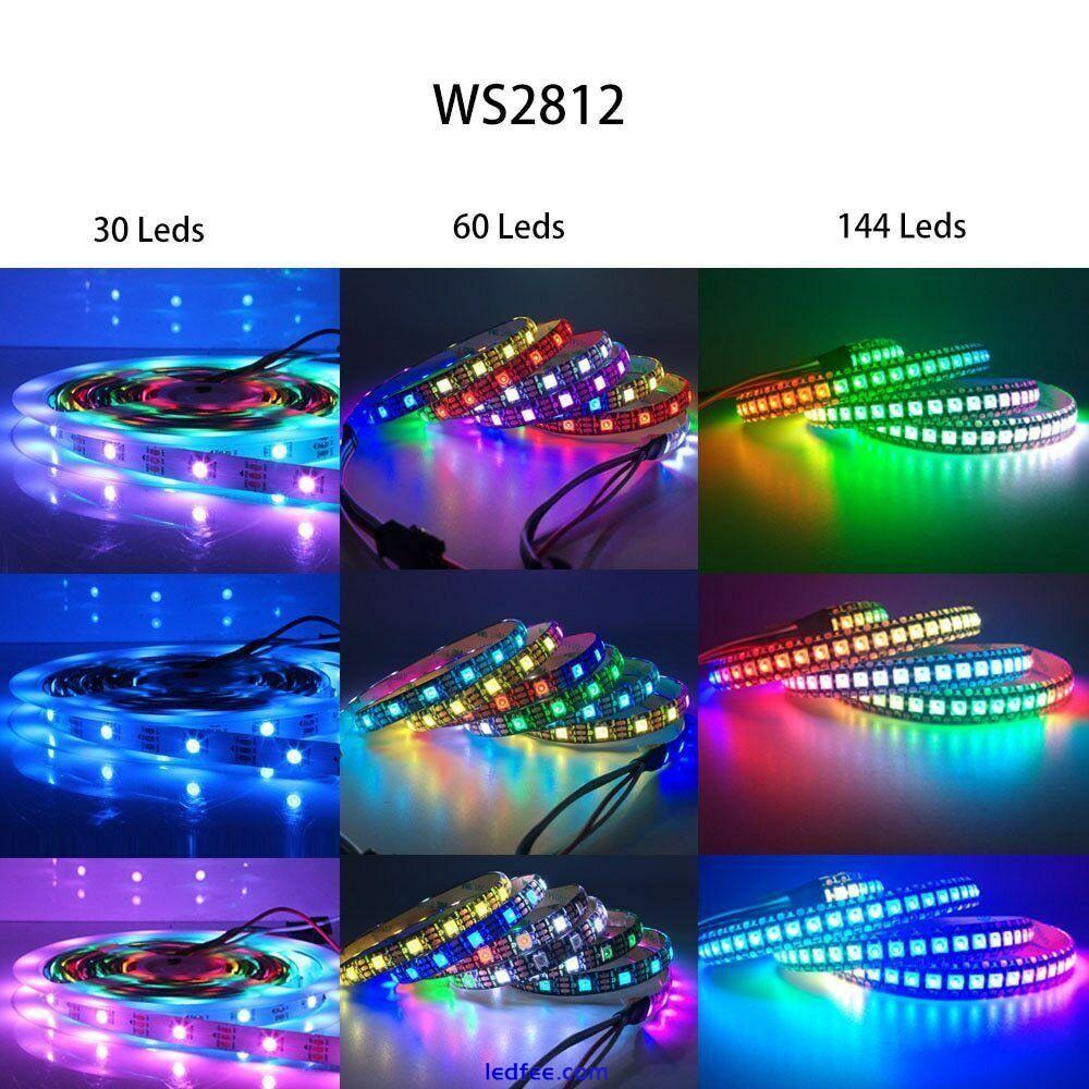 WS2812B Ws2811 WS2813 WS2815 Smart RGB Addressable Pixel Led Strip Light 5/12V 4 