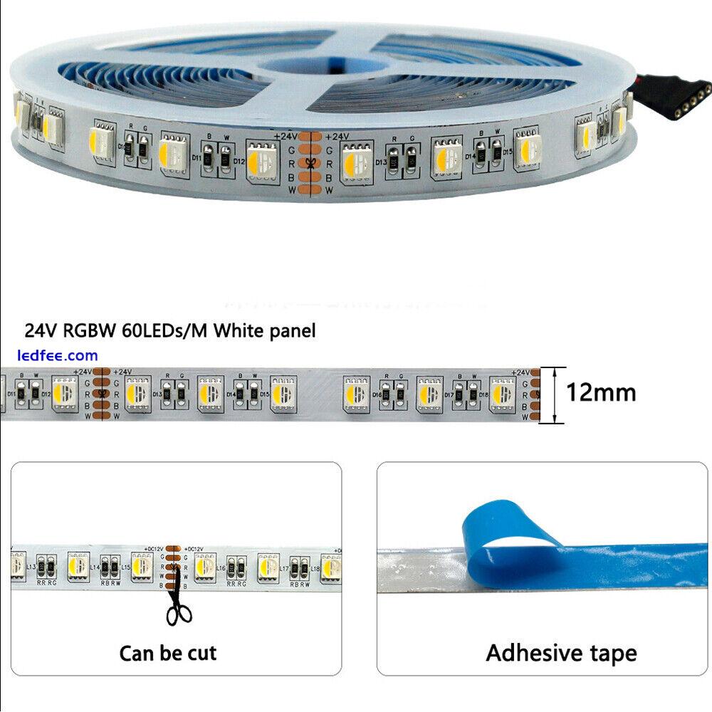 4in1 RGBW RGBWW 5050 Led Strip Light 60/84/120Led/m Flexible Tape lamp DC12V 24V 4 