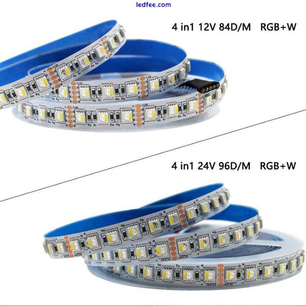 4in1 RGBW RGBWW 5050 Led Strip Light 60/84/120Led/m Flexible Tape lamp DC12V 24V 2 