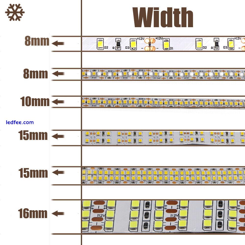 super bright LED Strip lights 2835 DC 12V Flexible Warm White Neon 3M tape lamp 1 