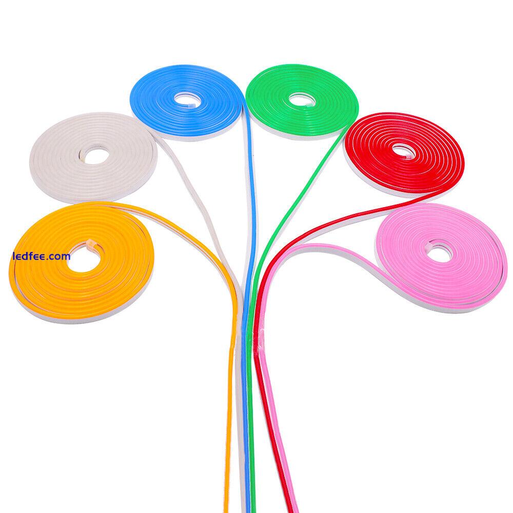 5/12/24V 2835 Flexible LED Strip LIGHT Waterproof Neon Lights Silicone Tube LAMP 4 