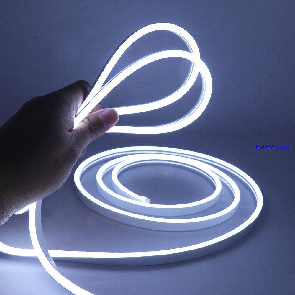 5/12/24V 2835 Flexible LED Strip LIGHT Waterproof Neon Lights Silicone Tube LAMP 5 