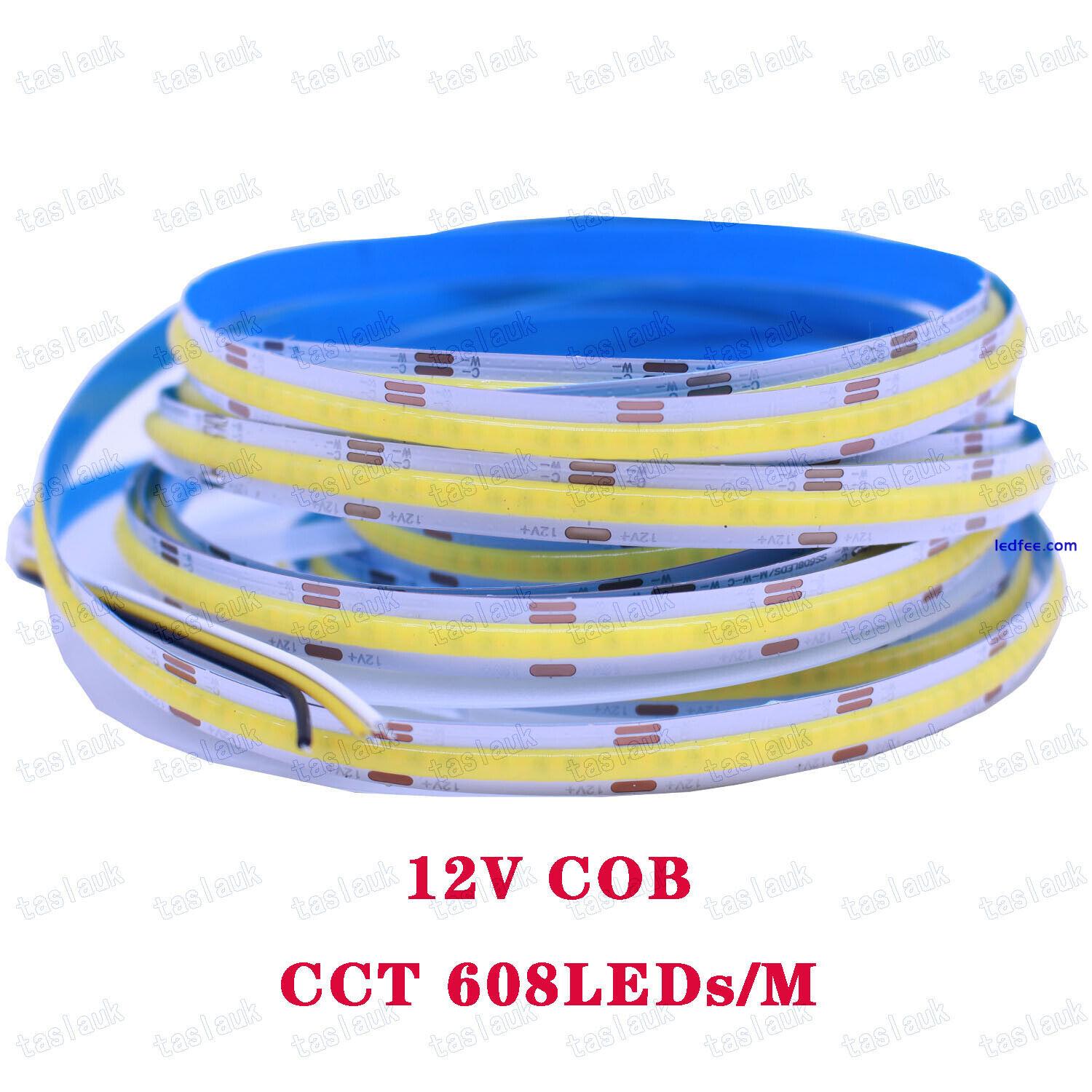 High Density RGB+CCT rgbw rgb cct Cob Led Strip Light Flexible Linear Dimmable 3 