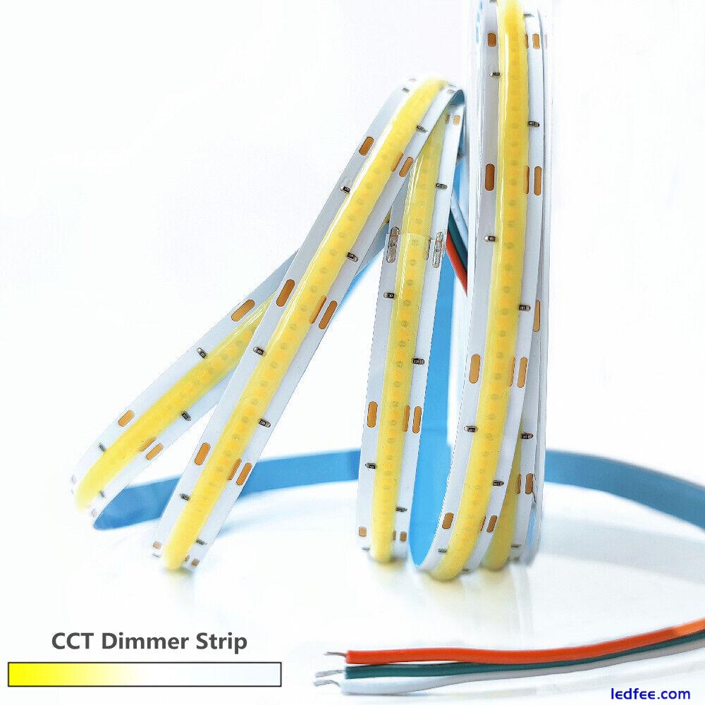 High Density RGB+CCT rgbw rgb cct Cob Led Strip Light Flexible Linear Dimmable 1 