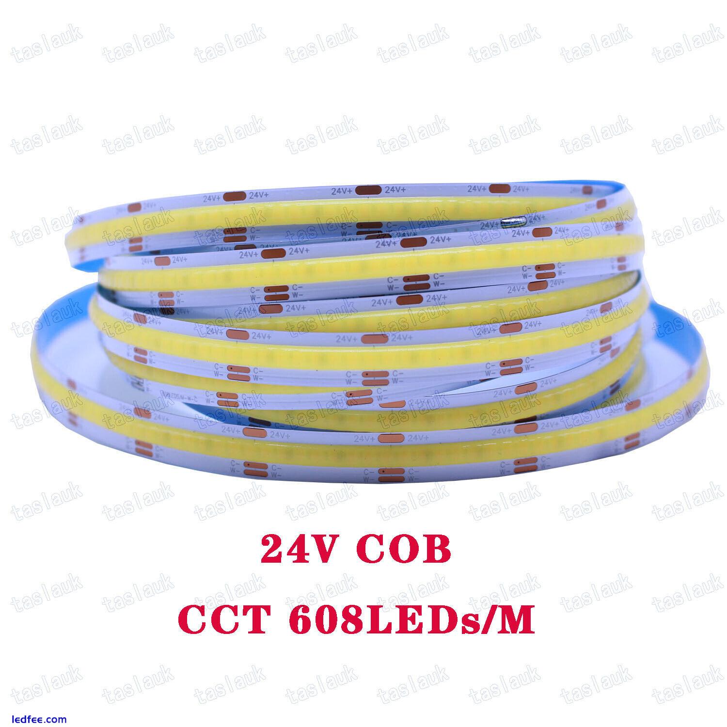 High Density RGB+CCT rgbw rgb cct Cob Led Strip Light Flexible Linear Dimmable 2 