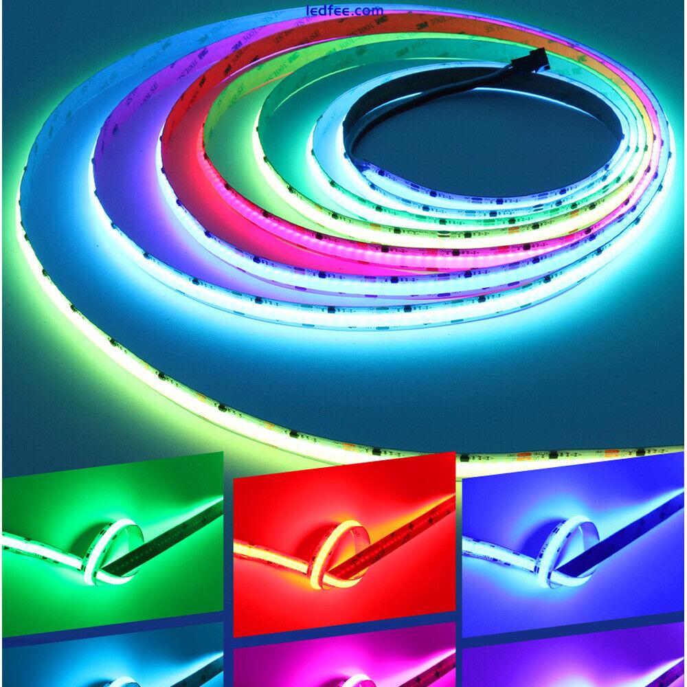 Dream Color ARGB Addressable COB LED Strip Light ws2811 RGB IC Digital tape lamp 0 