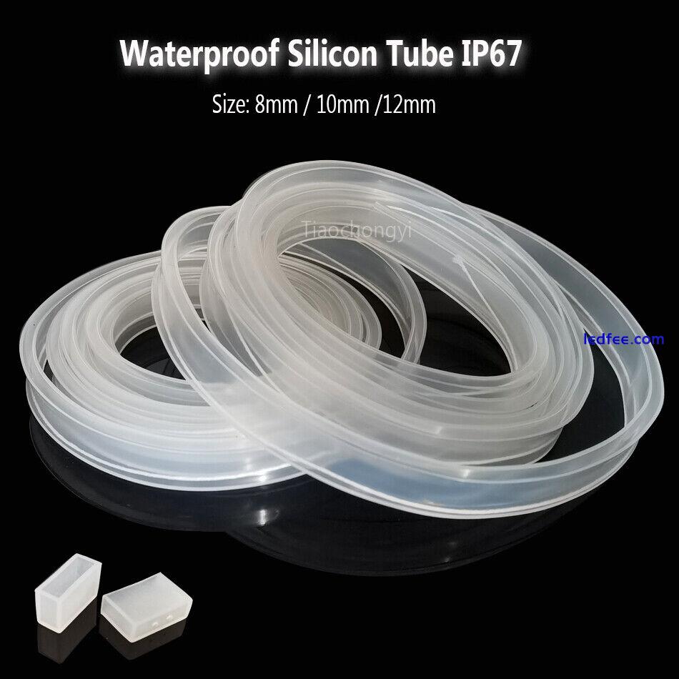 8mm 10mm 12mm Transparent Silicon Tube led For 5050 2835 WS2812 LED strip light 3 