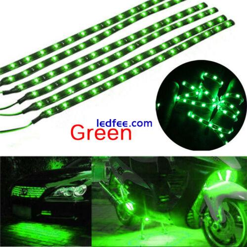 2/6PCS Waterproof DC 12V Motor LED Strip Underbody Lights For Car / Motorcycle 3 