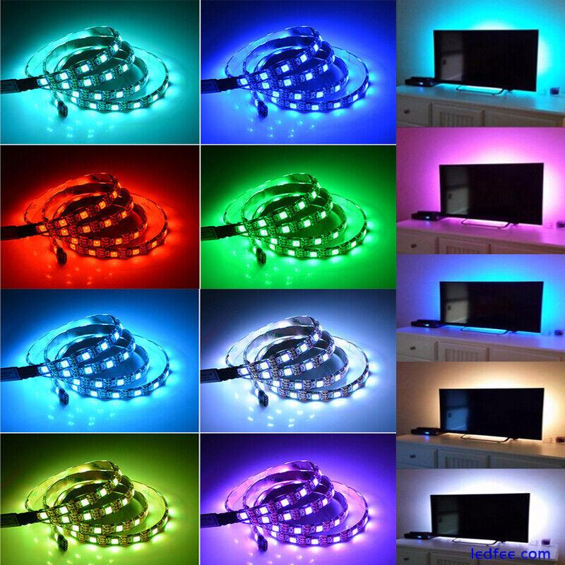 TV LED Lights USB TV Backlight Strip 5050 RGB Lighting Strips Remote Control 3M 0 
