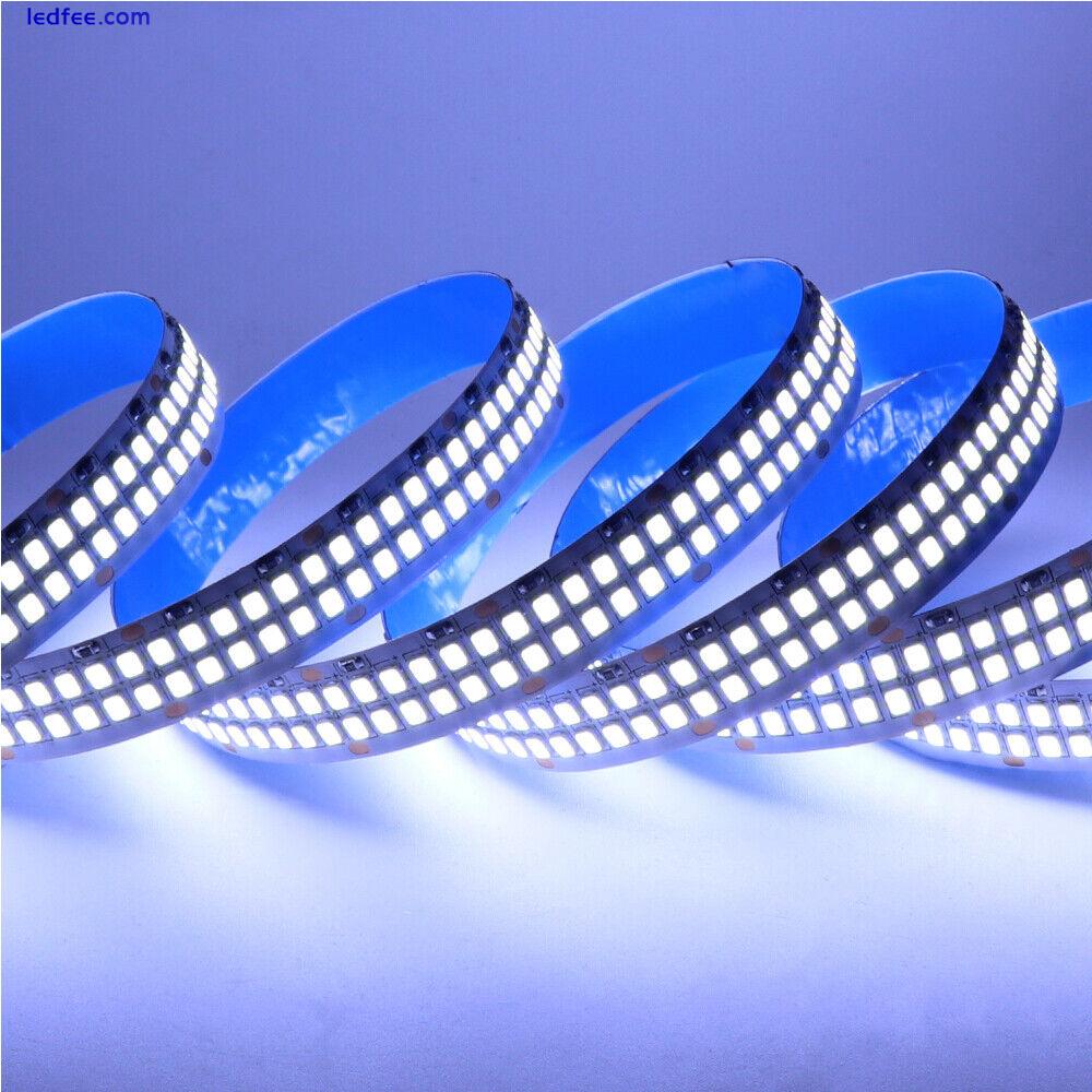 12V 24V Double Row LED Strip 2835 480leds/m Flexible Tape Light Kitchen Lamp 1 