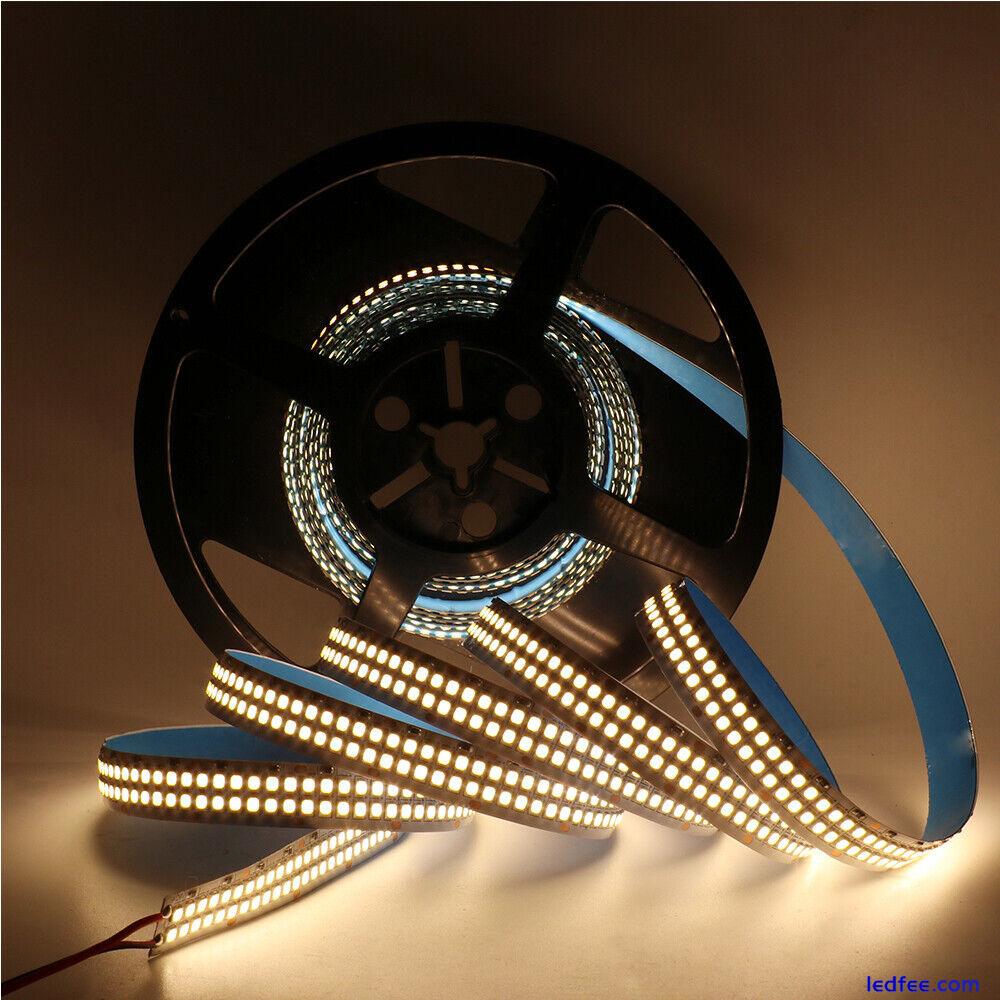 12V 24V Double Row LED Strip 2835 480leds/m Flexible Tape Light Kitchen Lamp 0 