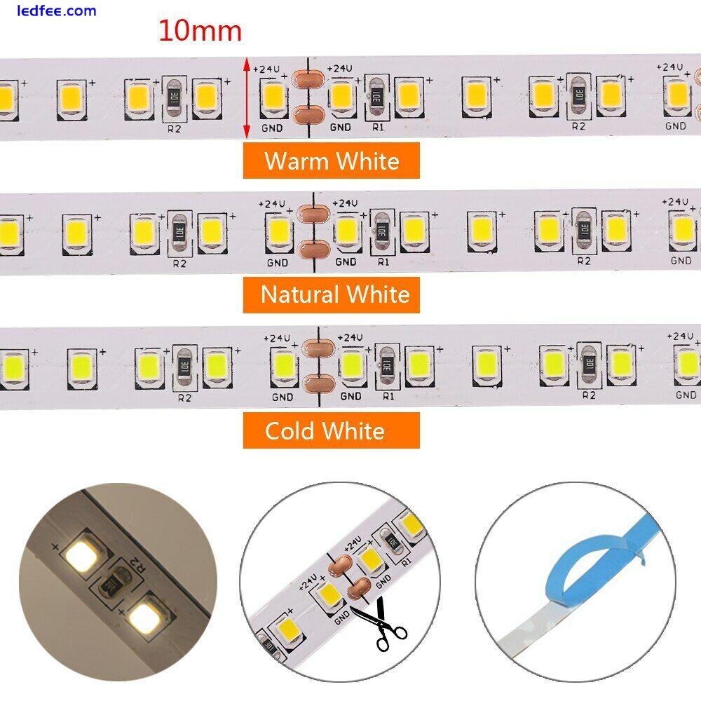 12V LED Strip 2835 SMD 240LED/m High Bright 10mm PCB LED Rope Ribbon Tape Light 0 