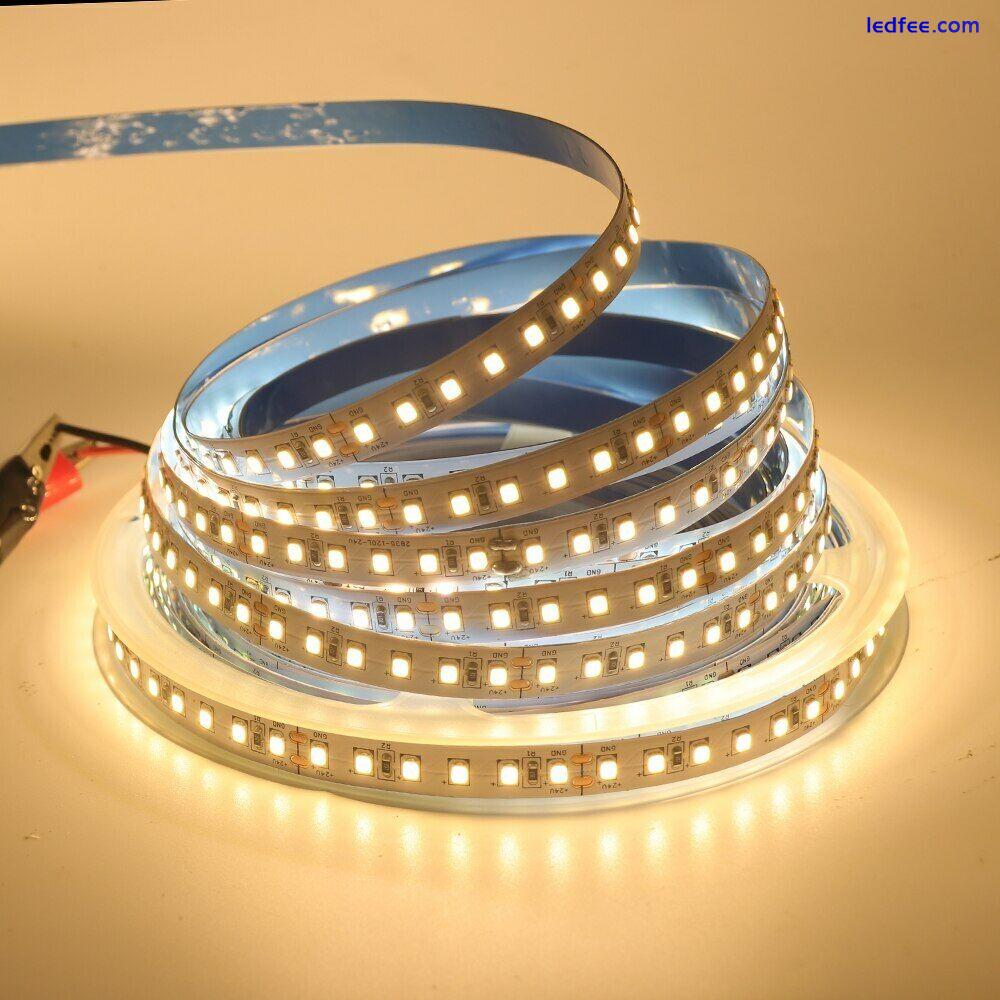 12V LED Strip 2835 SMD 240LED/m High Bright 10mm PCB LED Rope Ribbon Tape Light 5 