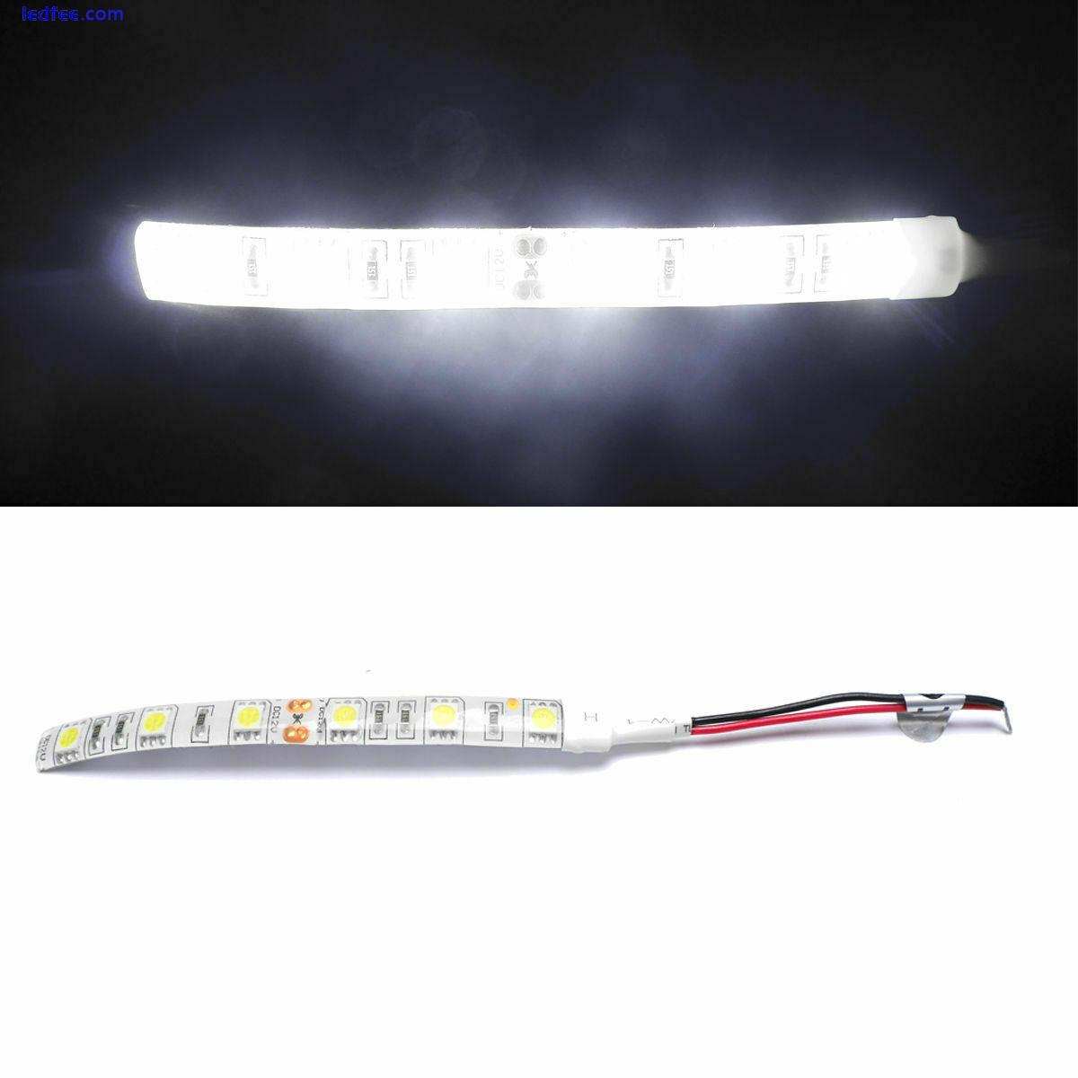 5050 LED Strip Light 12V Car Caravan Motorbike Cool White 6000K 10 30 cm Bright 0 