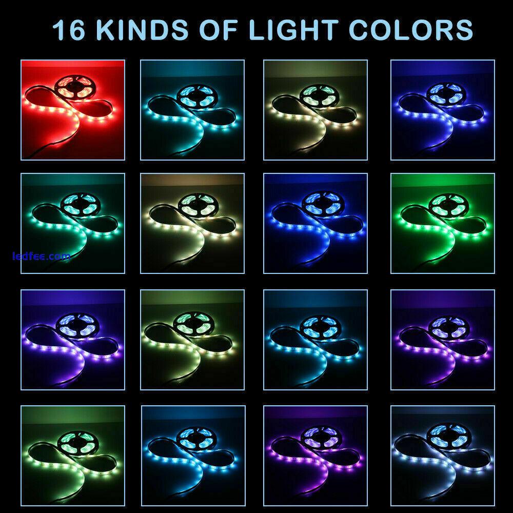 RGB LED STRIP LIGHTS COLOUR CHANGING UNDER CABINET KITCHEN LIGHTING SMD 5050 1 