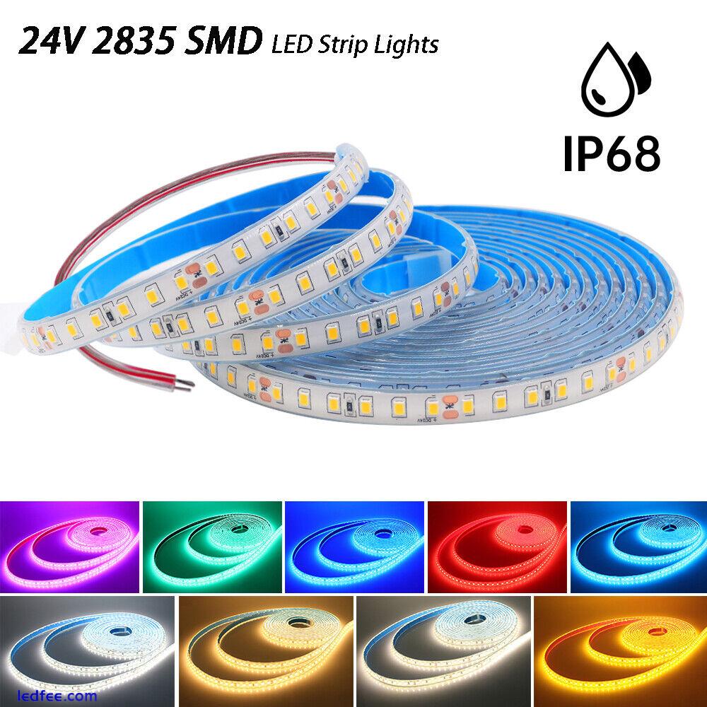 24V LED Strip Lights Waterproof IP68 Tape Rope Self Adhesive Outdoor Lighting UK 0 