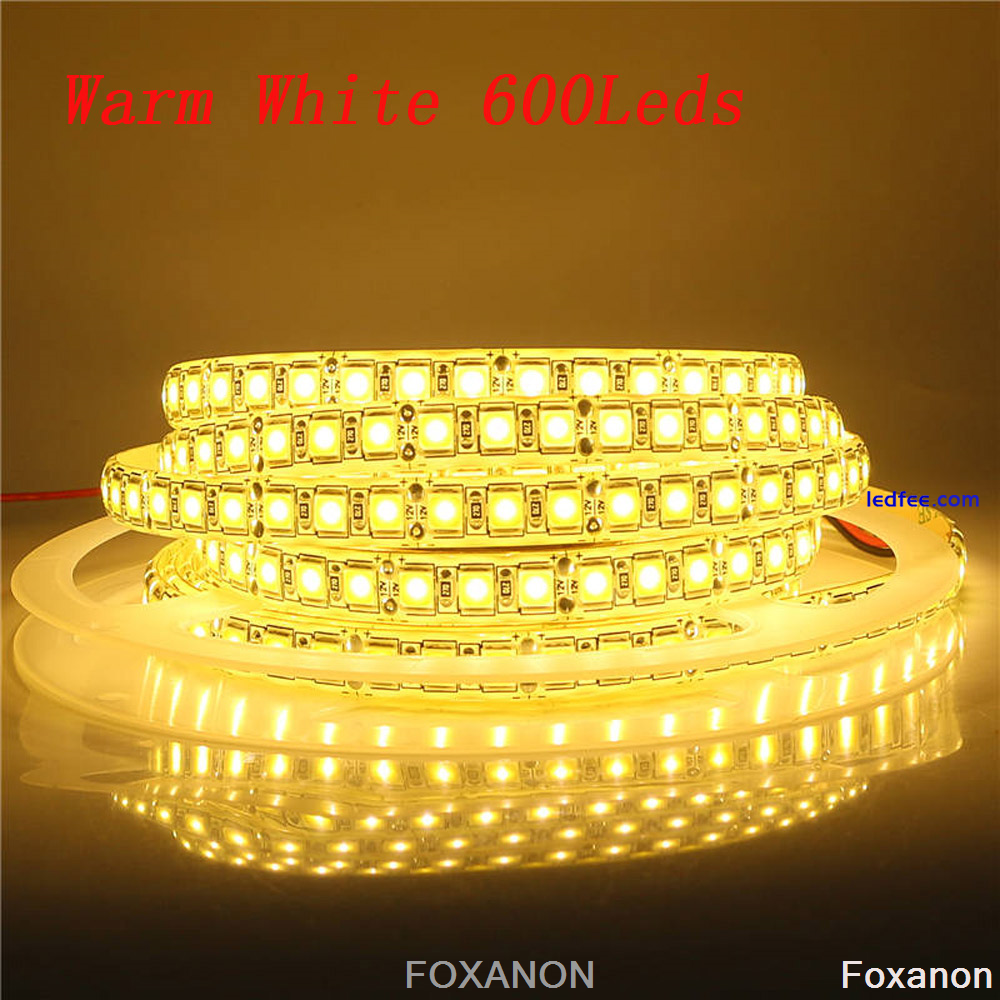 5M SMD 2835/3014/5050/5054/5630 LED Strip Lights 600 LEDs Diode Ribbon Tape Lamp 4 