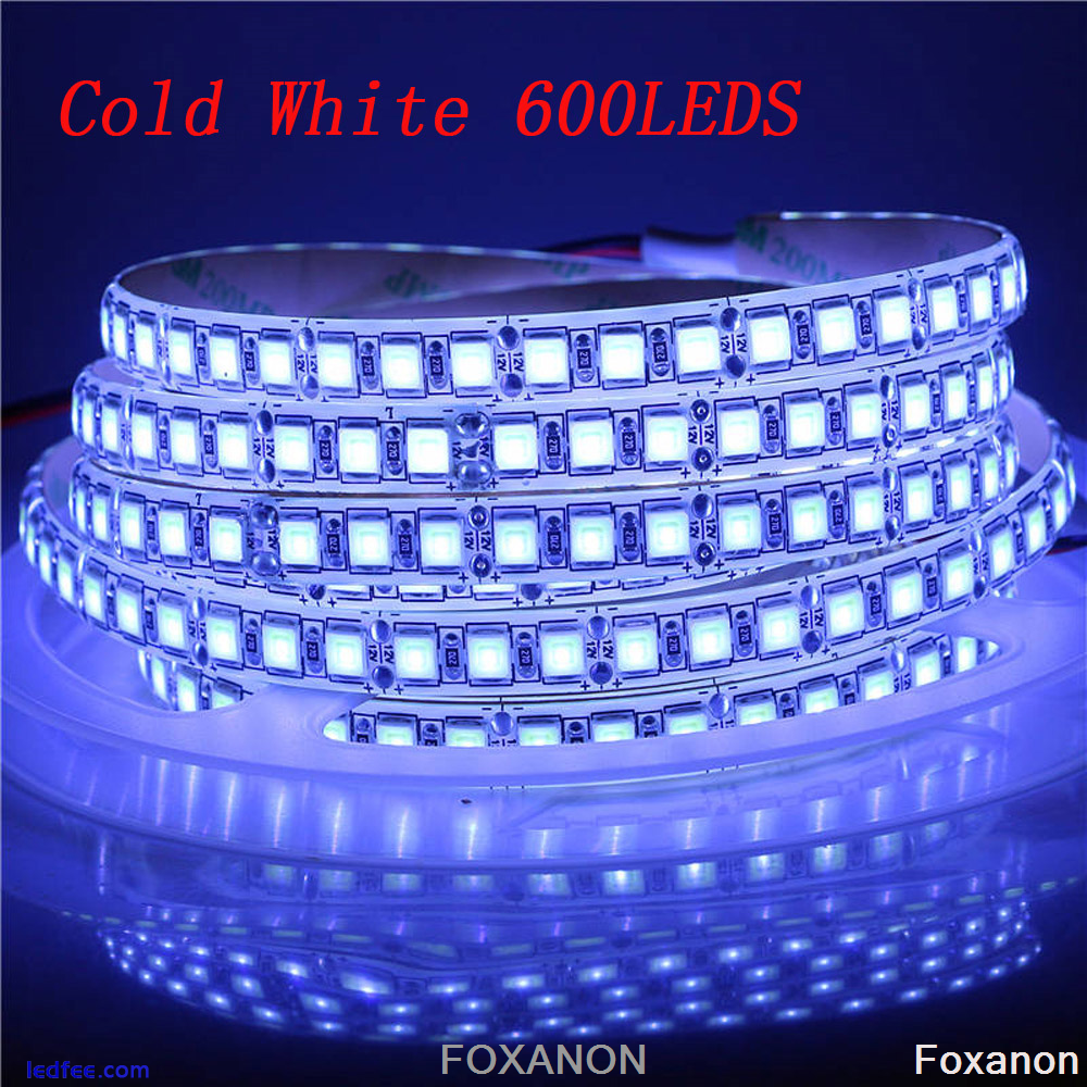 5M SMD 2835/3014/5050/5054/5630 LED Strip Lights 600 LEDs Diode Ribbon Tape Lamp 3 