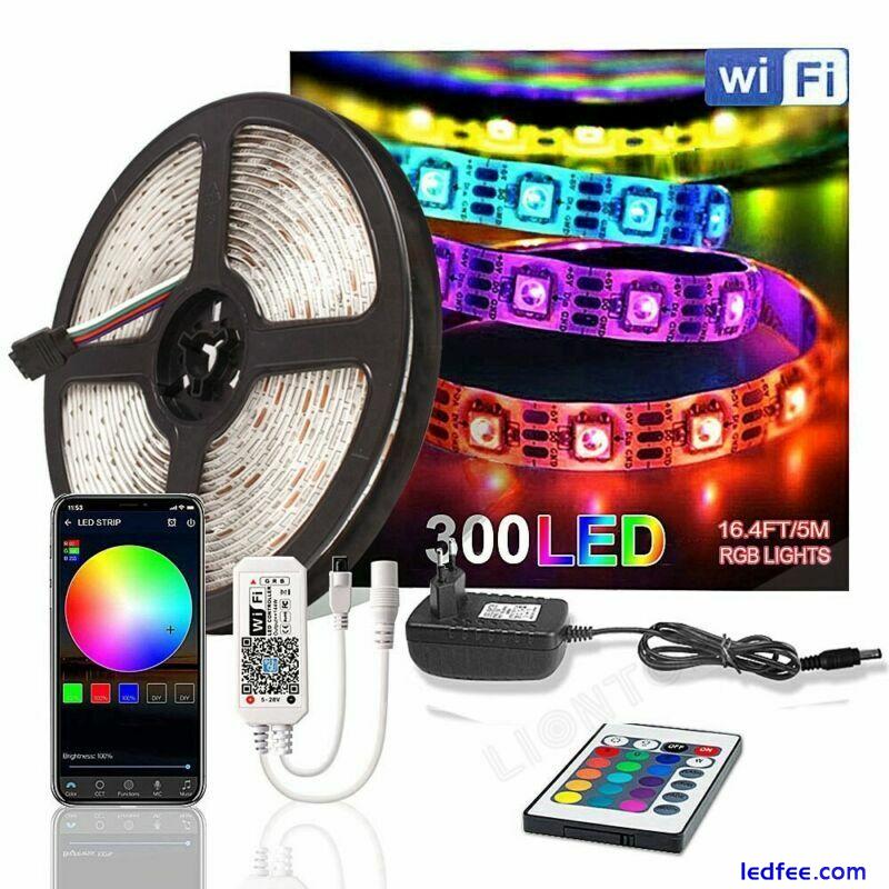 5m 10m 20m 5050 SMD RGB RGBW LED Strip Light for Alexa Google WIFI tape lamp set 4 