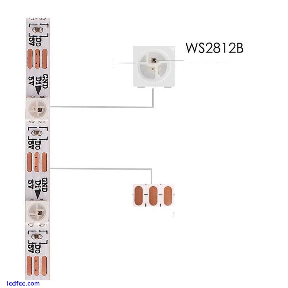 Narrow 3/4/5mm PCB WS2812B Led Strip light ARGB pixel Addressable 1-5m tape lamp 0 