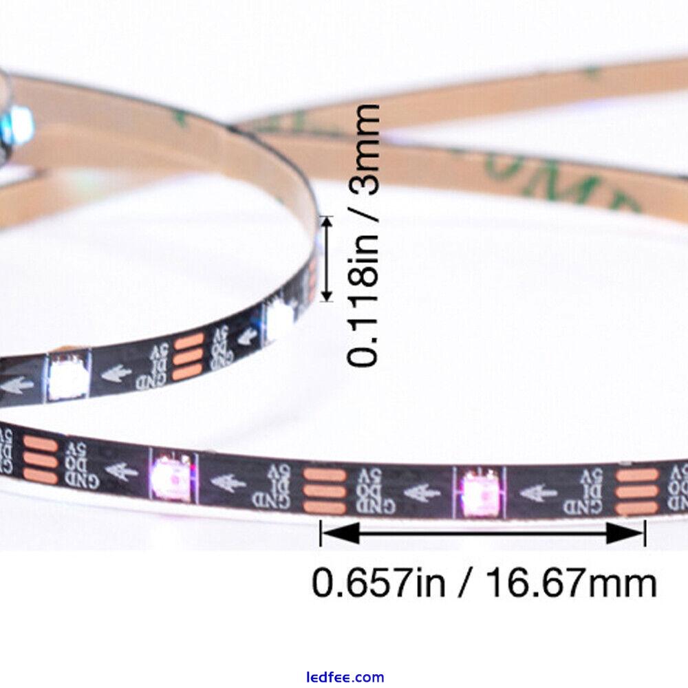 Narrow 3/4/5mm PCB WS2812B Led Strip light ARGB pixel Addressable 1-5m tape lamp 2 