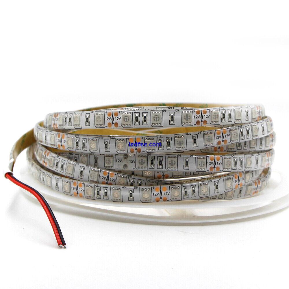 Orange LED Flexible Strip Light 600NM Waterproof 5050 LED tape string lamp DC12V 4 
