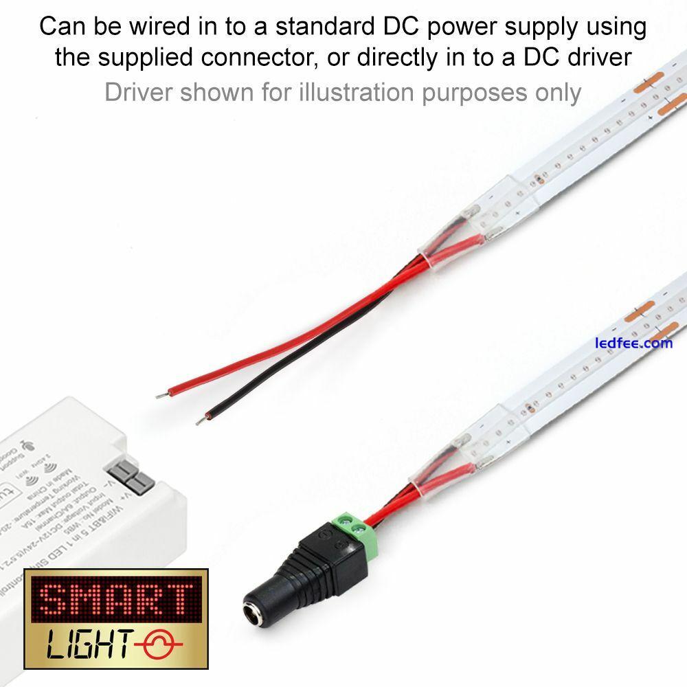 24V/1-5m Ultra-Bright SmartLight Cool/Warm White COB LED Strip Lights 320-480l/m 0 