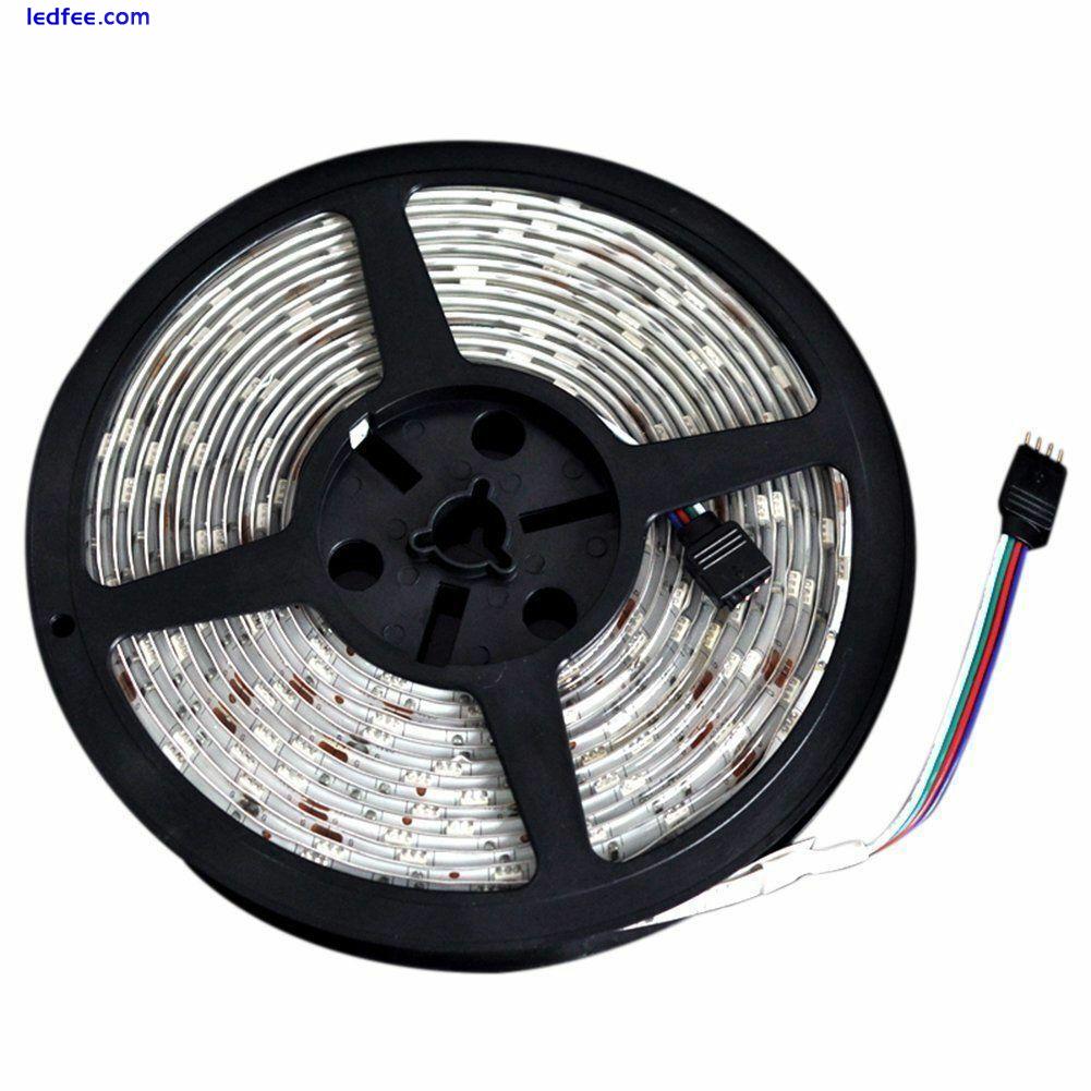 12V 5050 RGB LED Strip Light Waterproof 30LEDs/M IR Remote Controller Receiver 2 