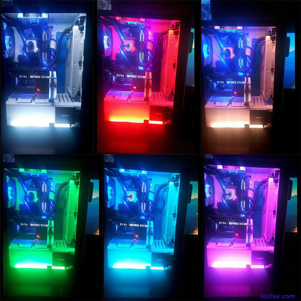 PC Gaming LED Strip Case Mood Light Gamer DIY lamp RGB for Aura Sync Dimmable DC 2 