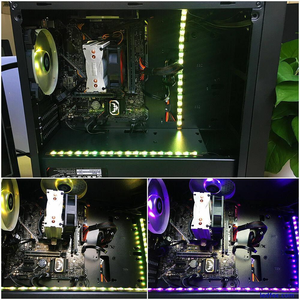 PC Gaming LED Strip Case Mood Light Gamer DIY lamp RGB for Aura Sync Dimmable DC 5 