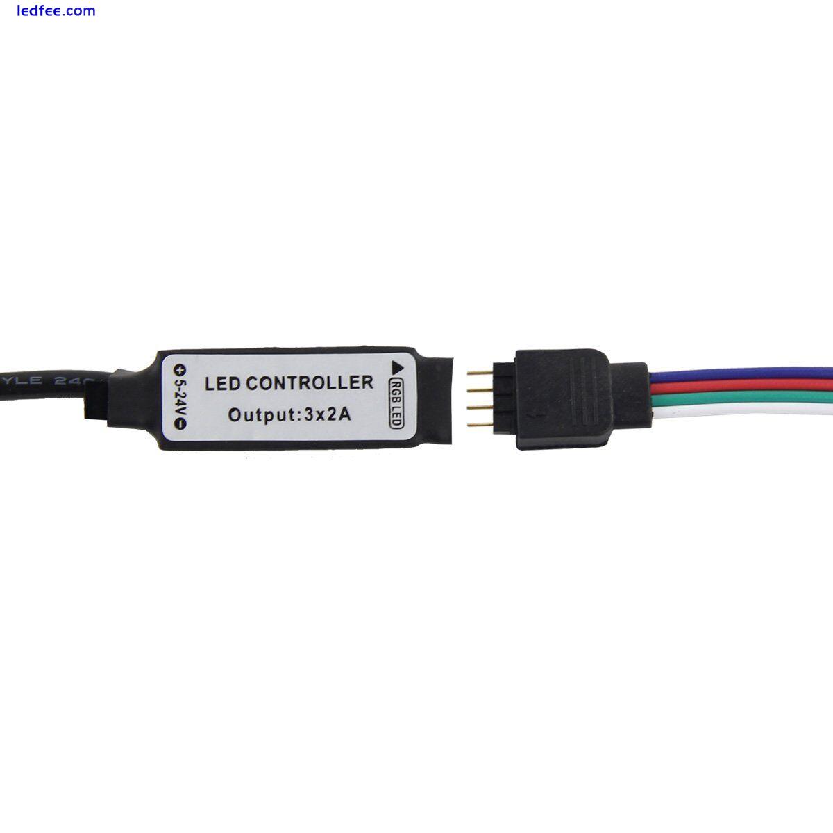 5V 5050 RGB LED Strip Light Bar TV Back Lights Kit 30SMD/M + USB Remote Control 3 