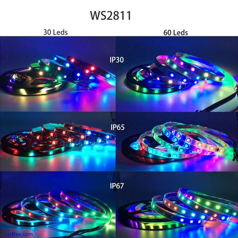 WS2812B Ws2811 WS2813 WS2815 Smart Addressable RGB Led Strip pixel light DC5/12V 2 