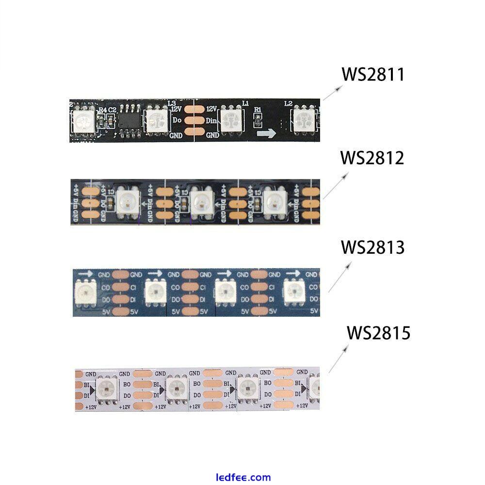 WS2812B Ws2811 WS2813 WS2815 Smart Addressable RGB Led Strip pixel light DC5/12V 0 