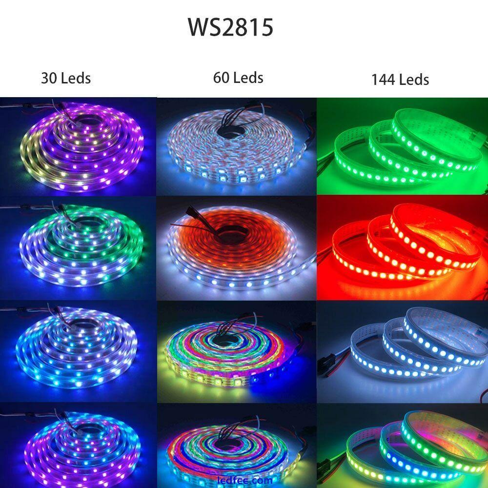 WS2812B Ws2811 WS2813 WS2815 Smart Addressable RGB Led Strip pixel light DC5/12V 5 
