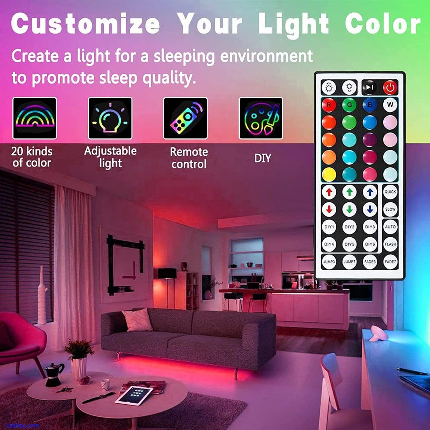 LED Strip Lights 10M RGB Light Colour Changing Tape Cabinet TV Lighting 44 Key 2 