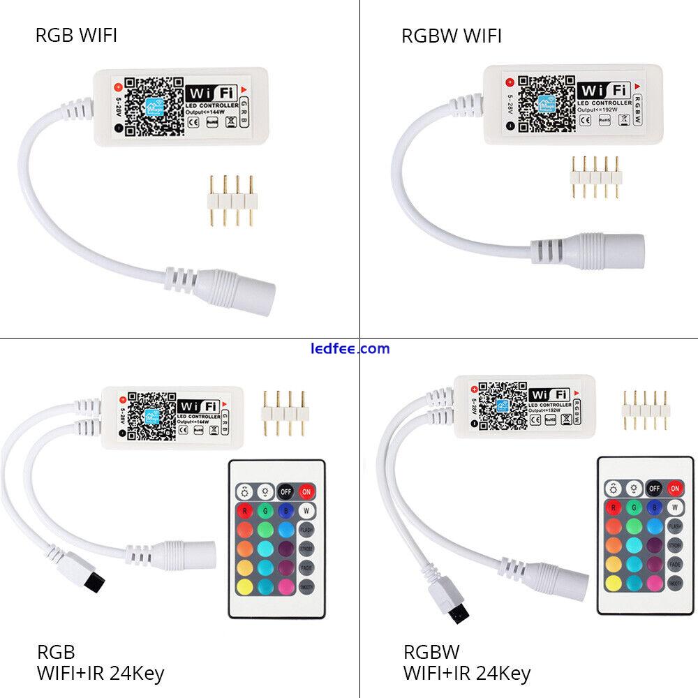 12V WIFI RGB RGBW/WW Led Strip 5050 Light Magic Home for Alexa Google tape lamp 5 