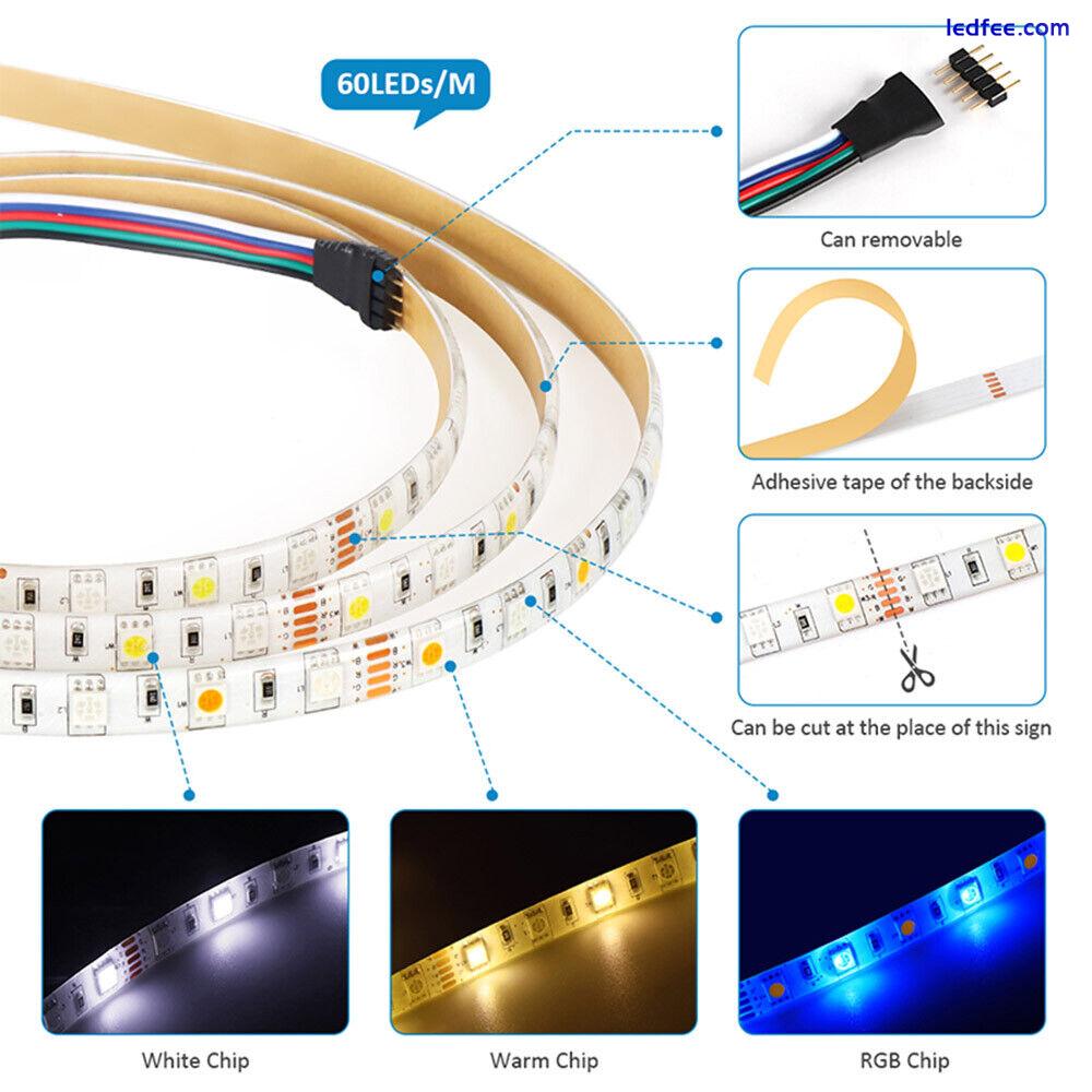 12V WIFI RGB RGBW/WW Led Strip 5050 Light Magic Home for Alexa Google tape lamp 1 
