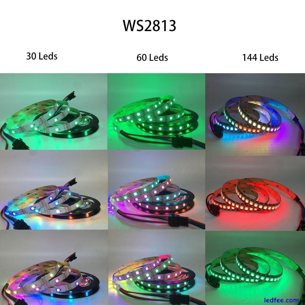 WS2812B Ws2811 WS2813 WS2815 Smart RGB Led Strip Light 5/12V Addressable Pixel  4 