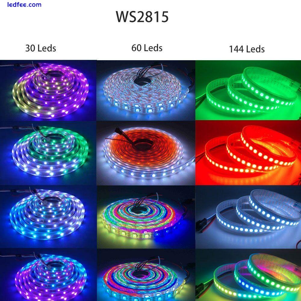 WS2812B Ws2811 WS2813 WS2815 Smart RGB Led Strip Light 5/12V Addressable Pixel  5 