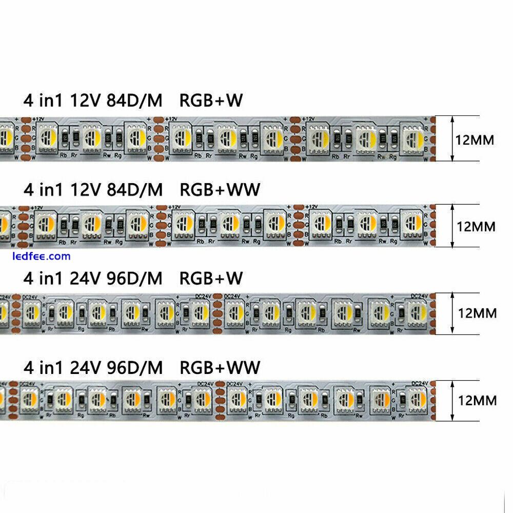 5m RGBW RGBWW 4in1 LED Strip light 60/96/120LEDS/M 5050 Flexibe tape STRING lamp 0 