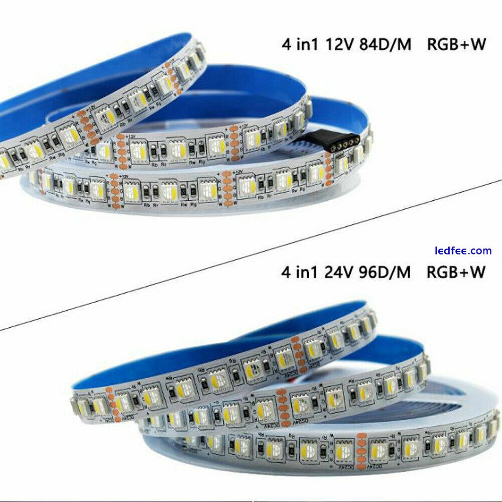 5m RGBW RGBWW 4in1 LED Strip light 60/96/120LEDS/M 5050 Flexibe tape STRING lamp 2 