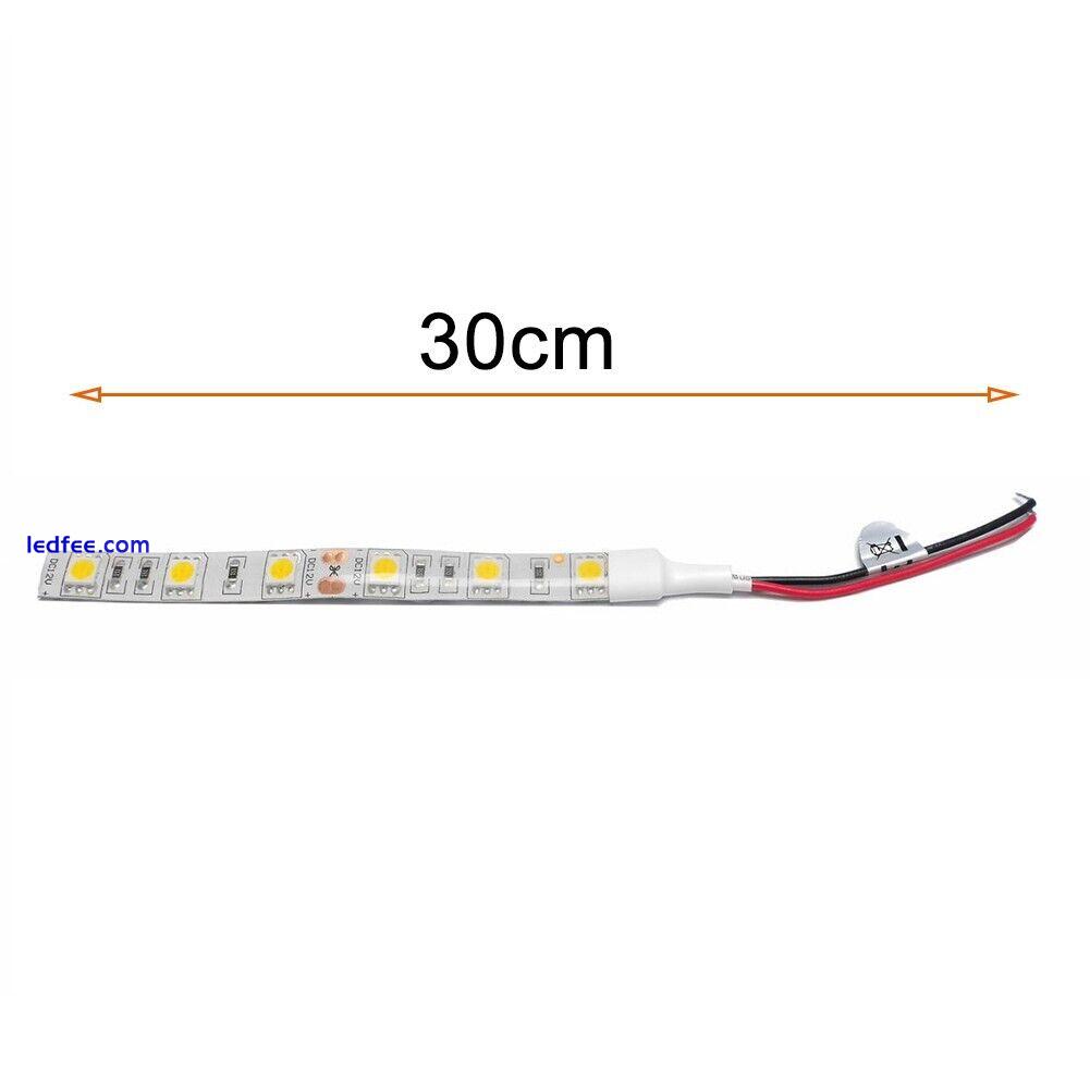 Waterproof Bright White 5050 LED Strip Lights 12V Caravan Boat Car 6000K 30cm 5 