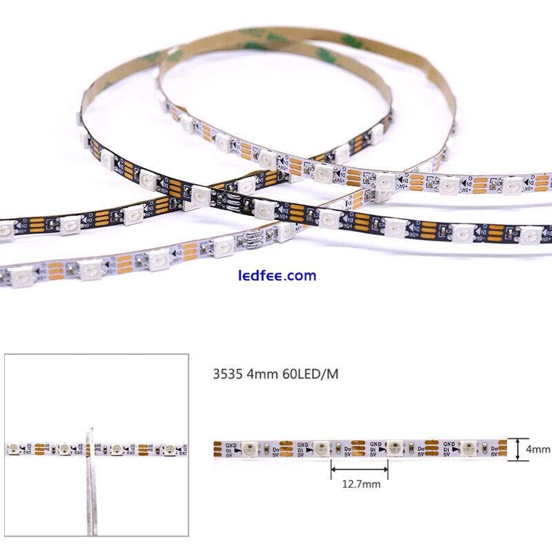 3/4/5mm Narrow PCB WS2812B sk6812 Led Strip light RGB IC pixel Addressable Smart 0 