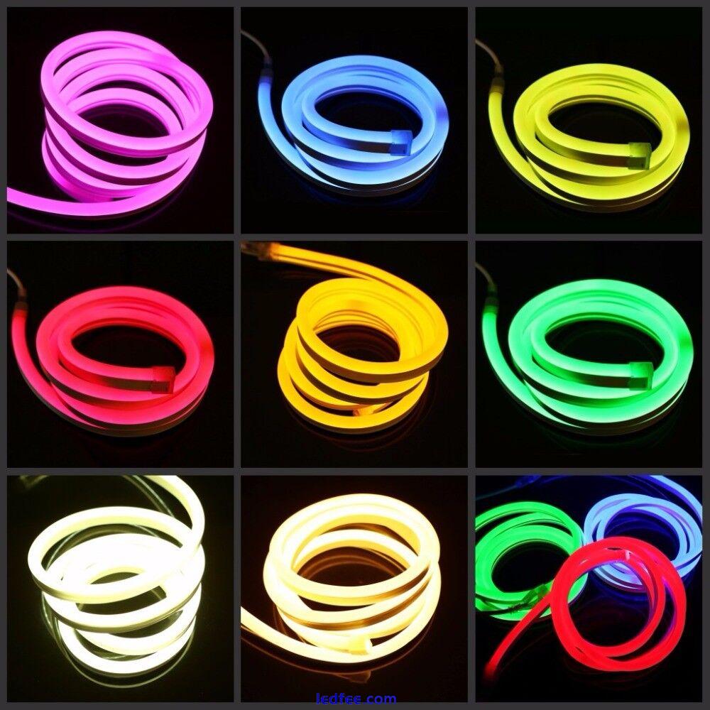 RGB LED Neon Flex LED Strip 220V 2835 waterproof Neon Light white complete kit 3 